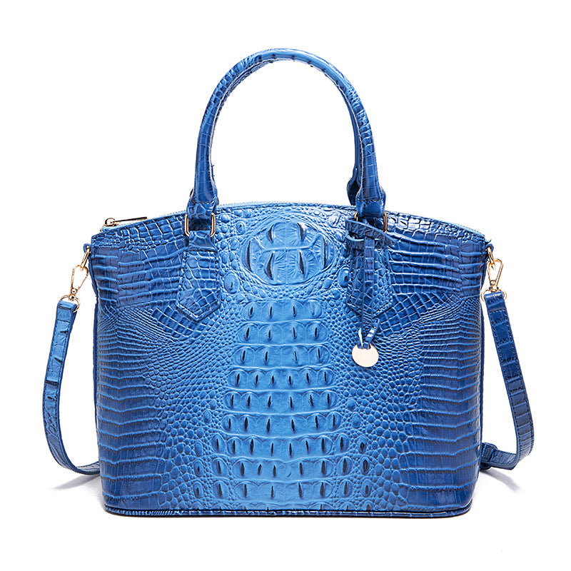 Women's Retro Crocodile Pattern Portable Messenger Bag