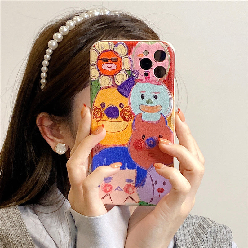 Cute Little Graffiti Silicone Protective Cover