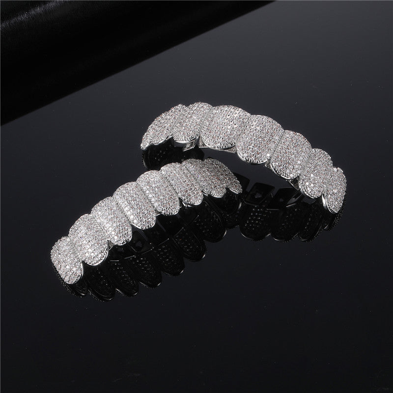 Dianyi Jewelry Full Diamond Toothset Iced Out Grillz braces