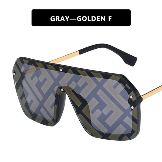 Oversized One-Piece Sunglasses Trendy Sunglasses