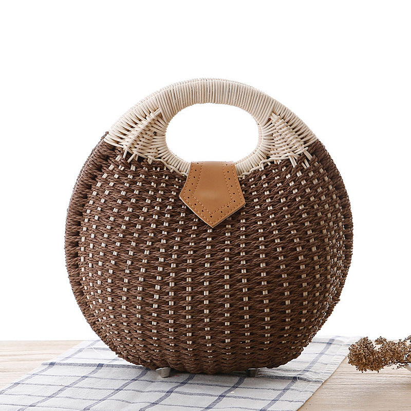 Rattan handbag