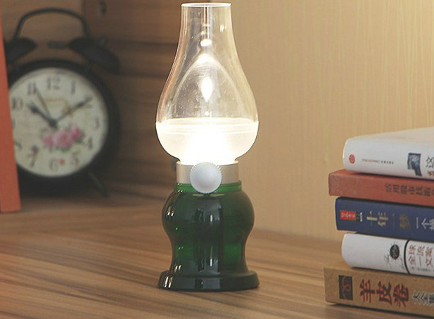 Retro Kerosene Lamp Bedside Induction Night Light usb lamp romantic atmosphere