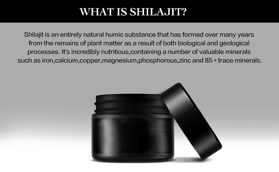 Pure Himalayan Shilajit SoftResin Xilaizhi Resin Cream Fulic Acid 85 Mineral