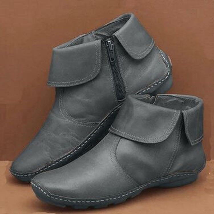 COMFY DAILY MARTIN LEATHER BOOTIES Vegan leather posture support