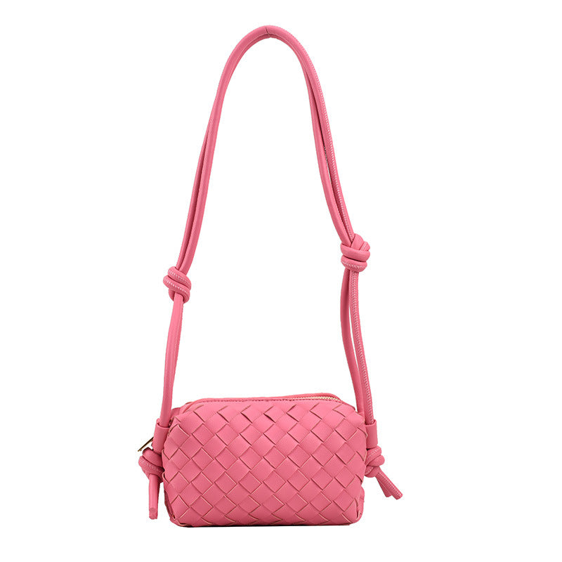 Woven Small Square Bag Retro Candy Color