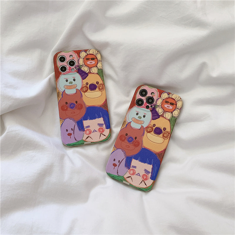 Cute Little Graffiti Silicone Protective Cover