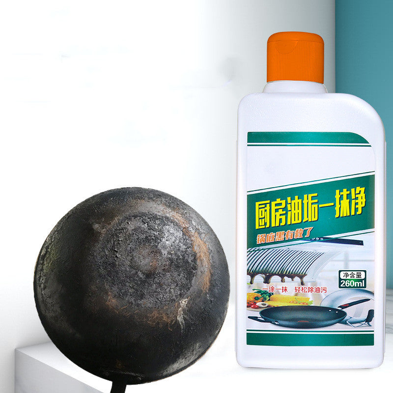 Kitchen Heavy Oil Pan Bottom Black Cleaner best cleanser