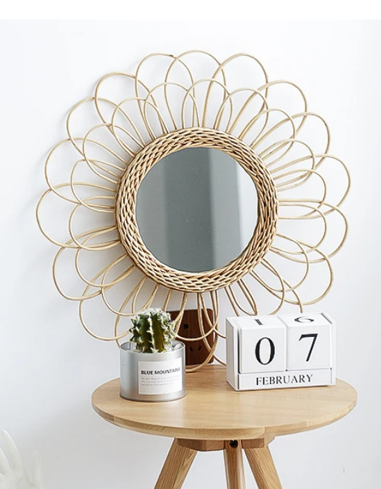 Nadine Rattan Wall Mirror