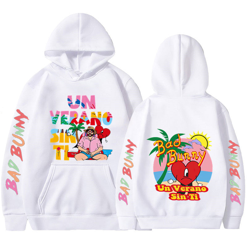 New Un Verano Sin Ti Bad Bunny New Album Hoodie Hooded Men's Women's Pullover