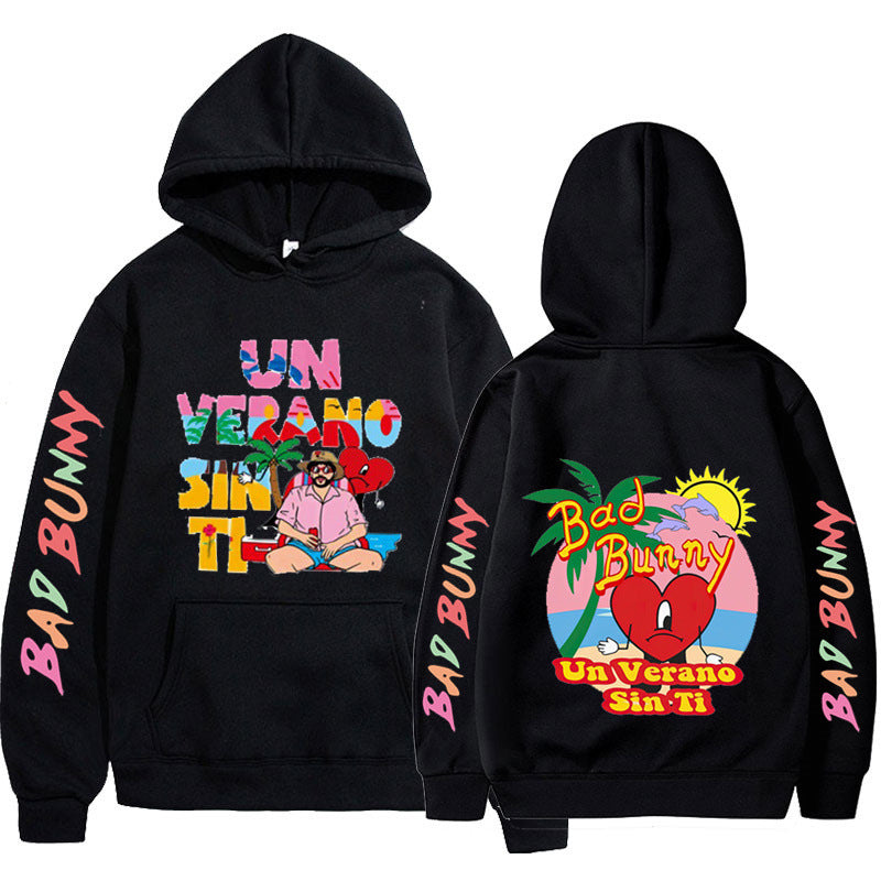 New Un Verano Sin Ti Bad Bunny New Album Hoodie Hooded Men's Women's Pullover