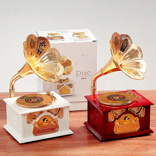 Retro Nostalgic Phonograph Music Box Decoration Ornaments