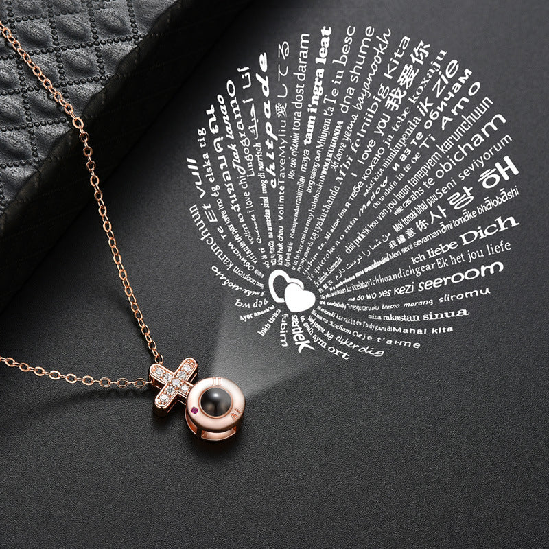 100 Types Of Cross Circle Projection Necklaces I Love You