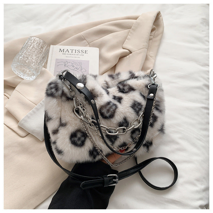 Women Winter Plush Handbags