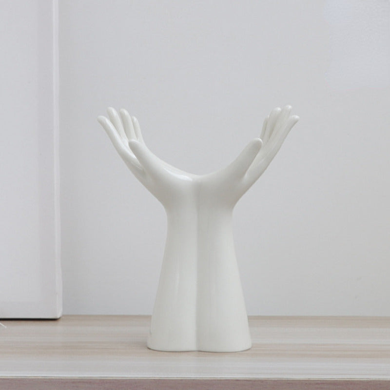 Body Art Ceramic Hand Vase