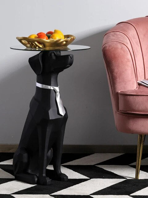 Nordic Side table dog  Labrador Modeling Resin modern design