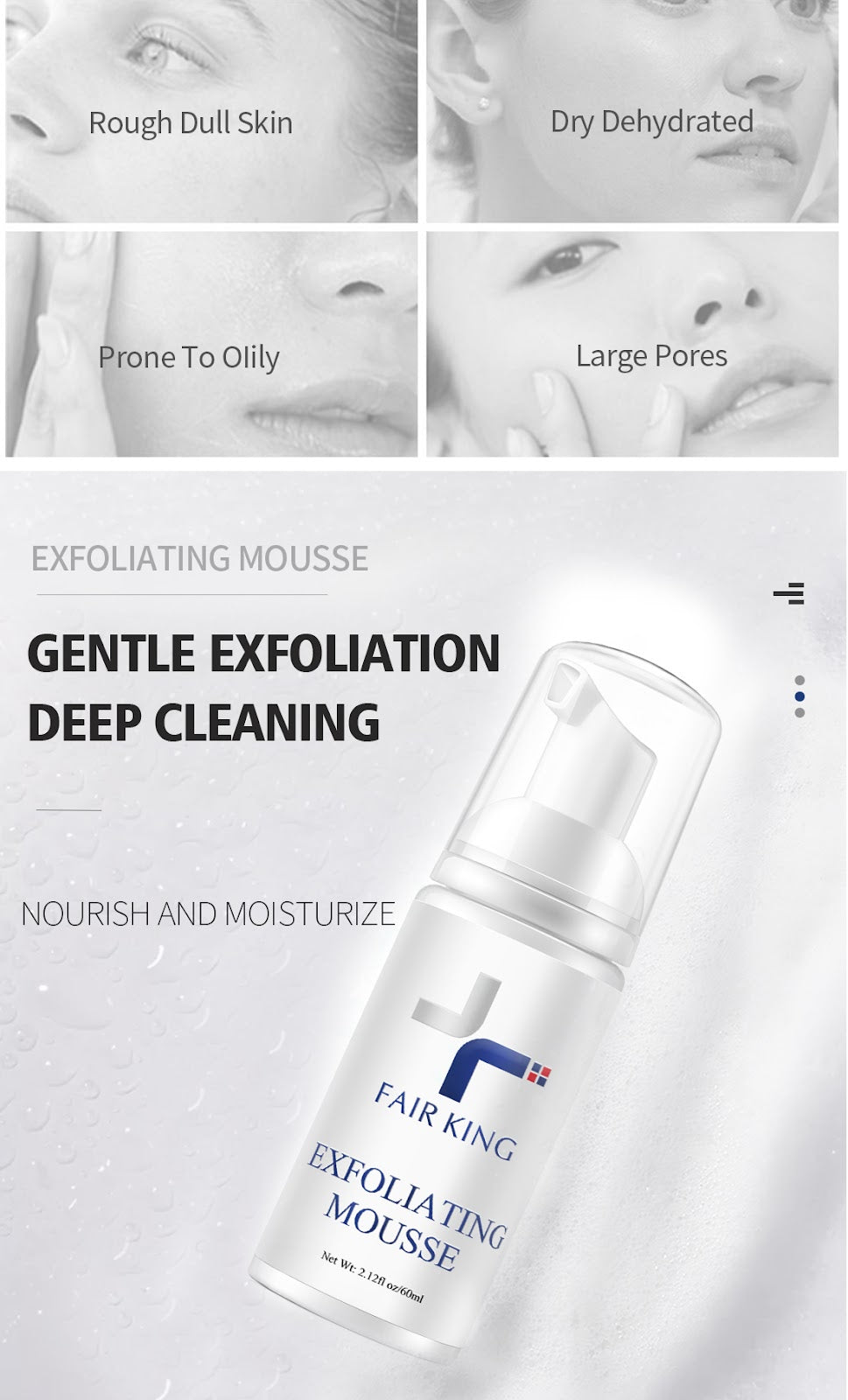 Foaming essence cleanser exfoliate