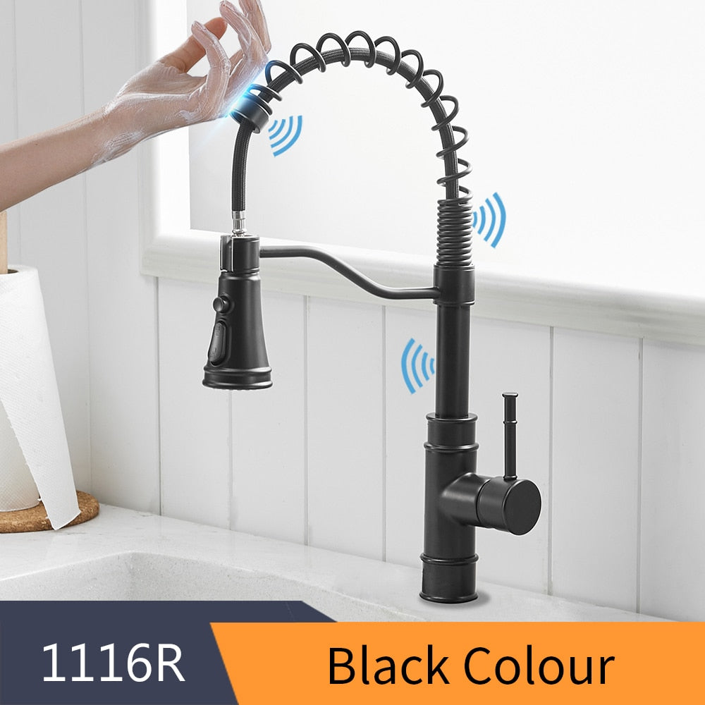 Smart Touch Kitchen Faucets Crane For Sensor Kitchen Water Tap Sink Mixer Rotate Touch Faucet Sensor Water