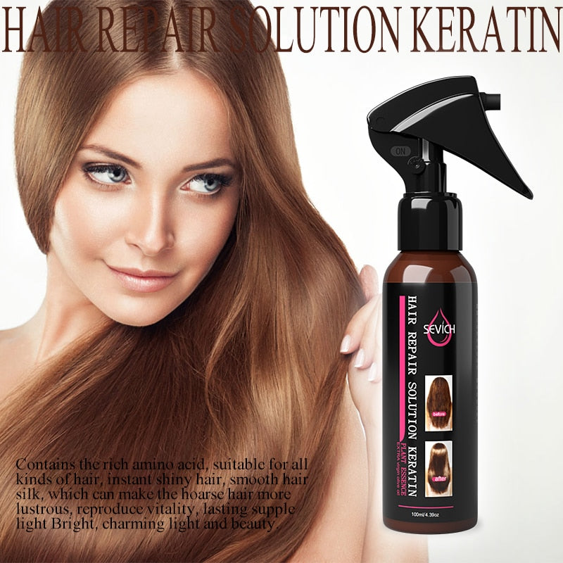 Go hair repair keratin serun mist spray repair damage hair.