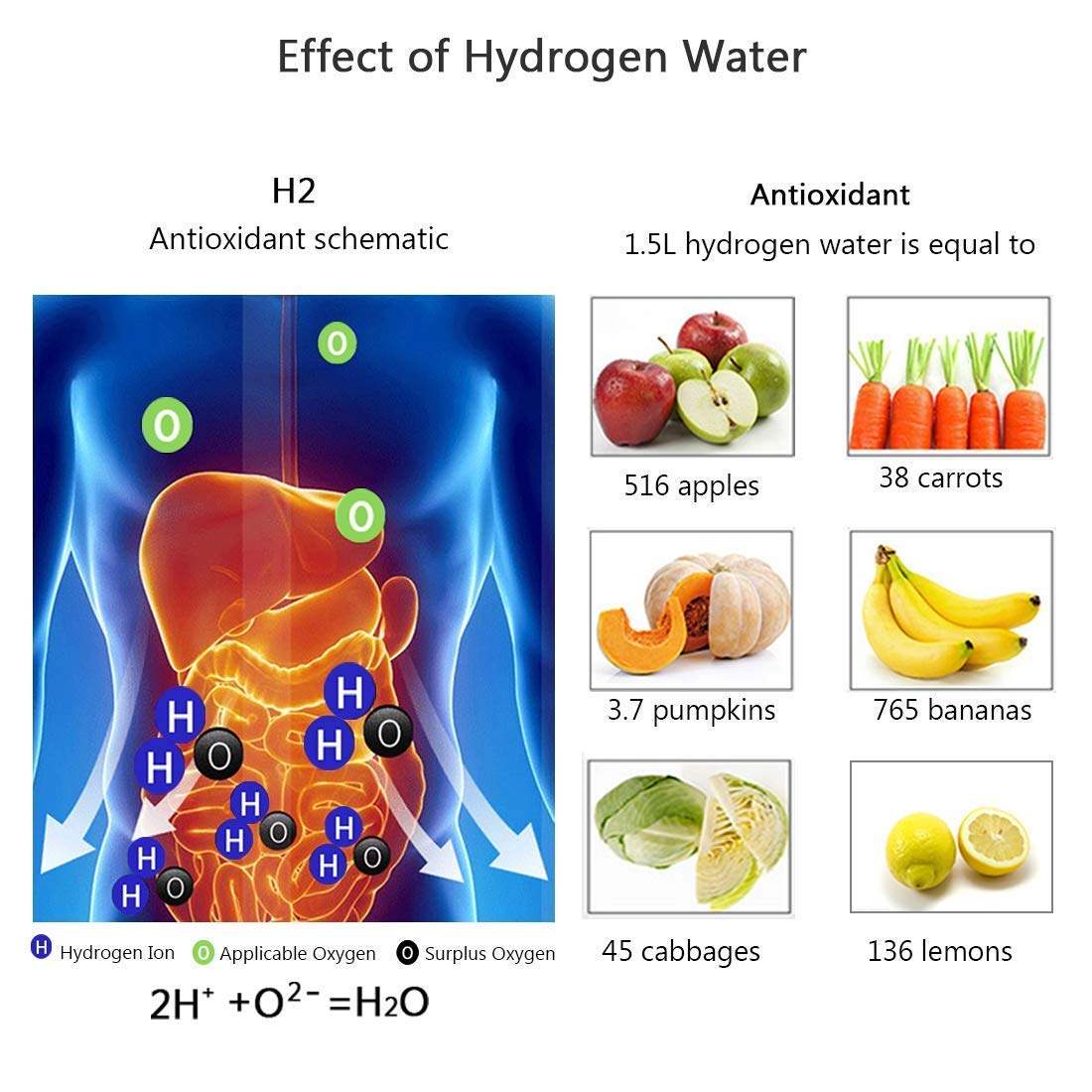 Rechargeable Quantum Hydrogen-rich Water AquaRevive Water Elixir