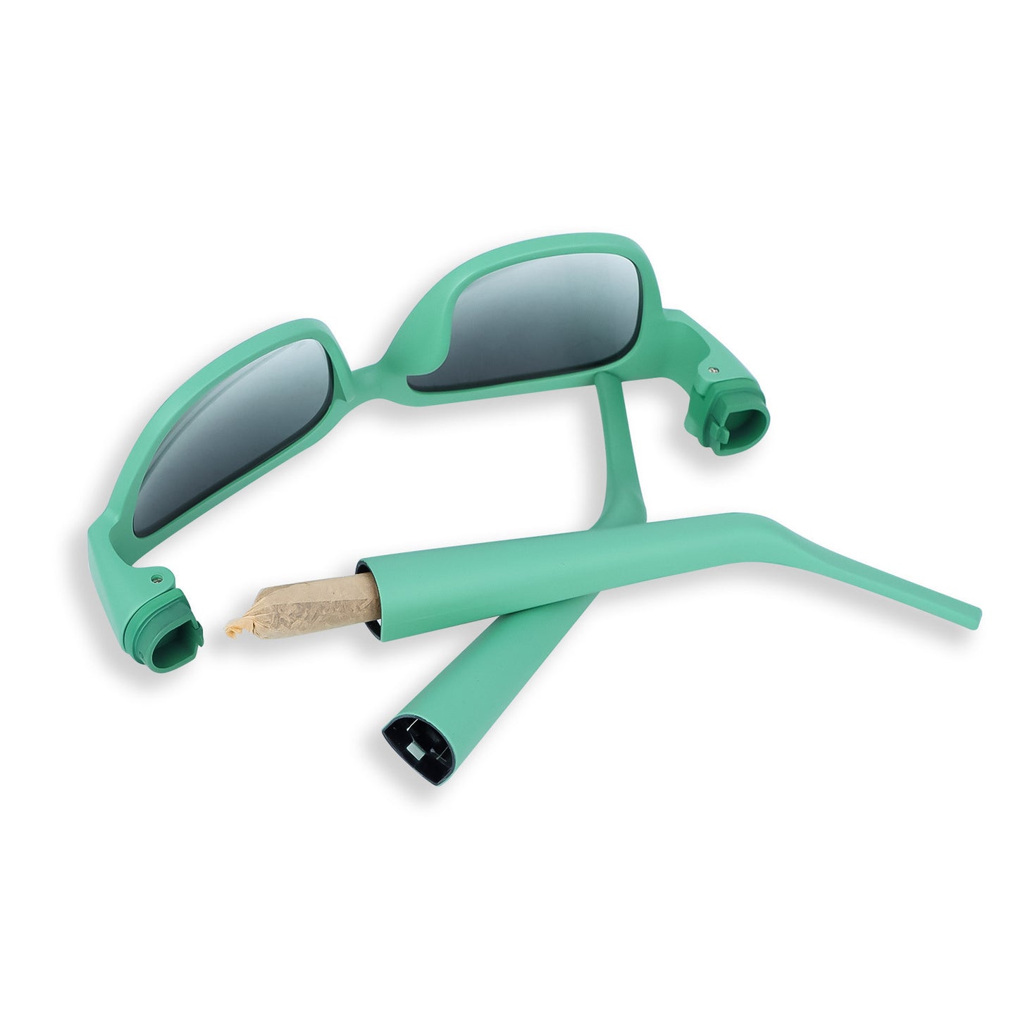 HONEYPUFF Sunglasses With Built In Storage Secret Compartment Smoking cigarettes