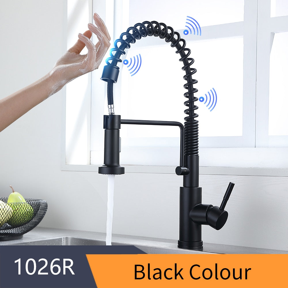 Smart Touch Kitchen Faucets Crane For Sensor Kitchen Water Tap Sink Mixer Rotate Touch Faucet Sensor Water