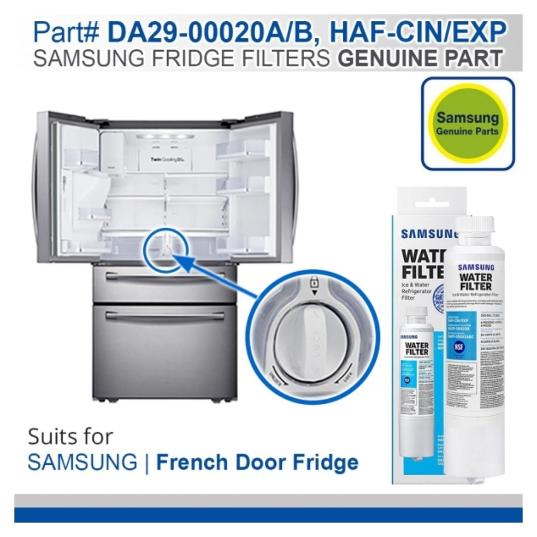 DA29-00020B Refrigerator Water Filter Compatible with Samsung  DA29-00020A/B, HAF-CIN/EXP, RF28HFEDBSR,DA29-00020B-1