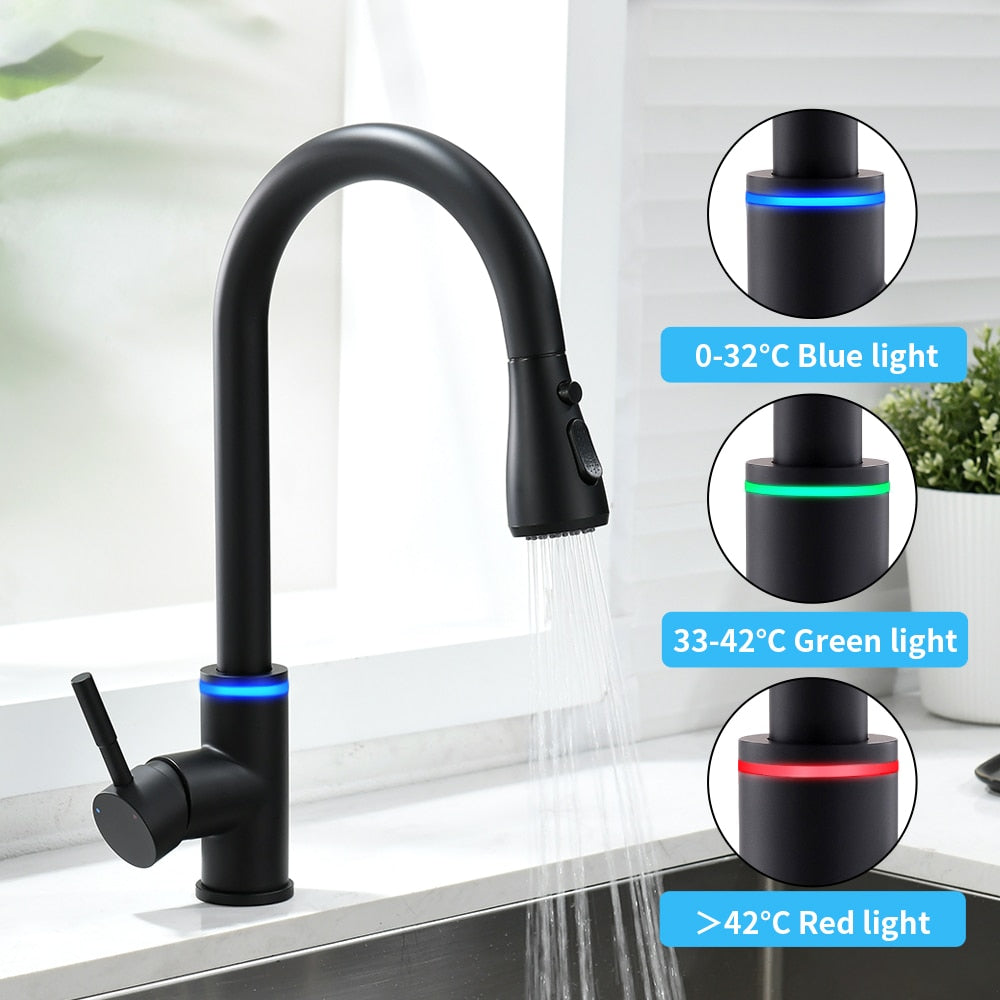 Smart Touch Kitchen Faucets Crane For Sensor Kitchen Water Tap Sink Mixer Rotate Touch Faucet Sensor Water