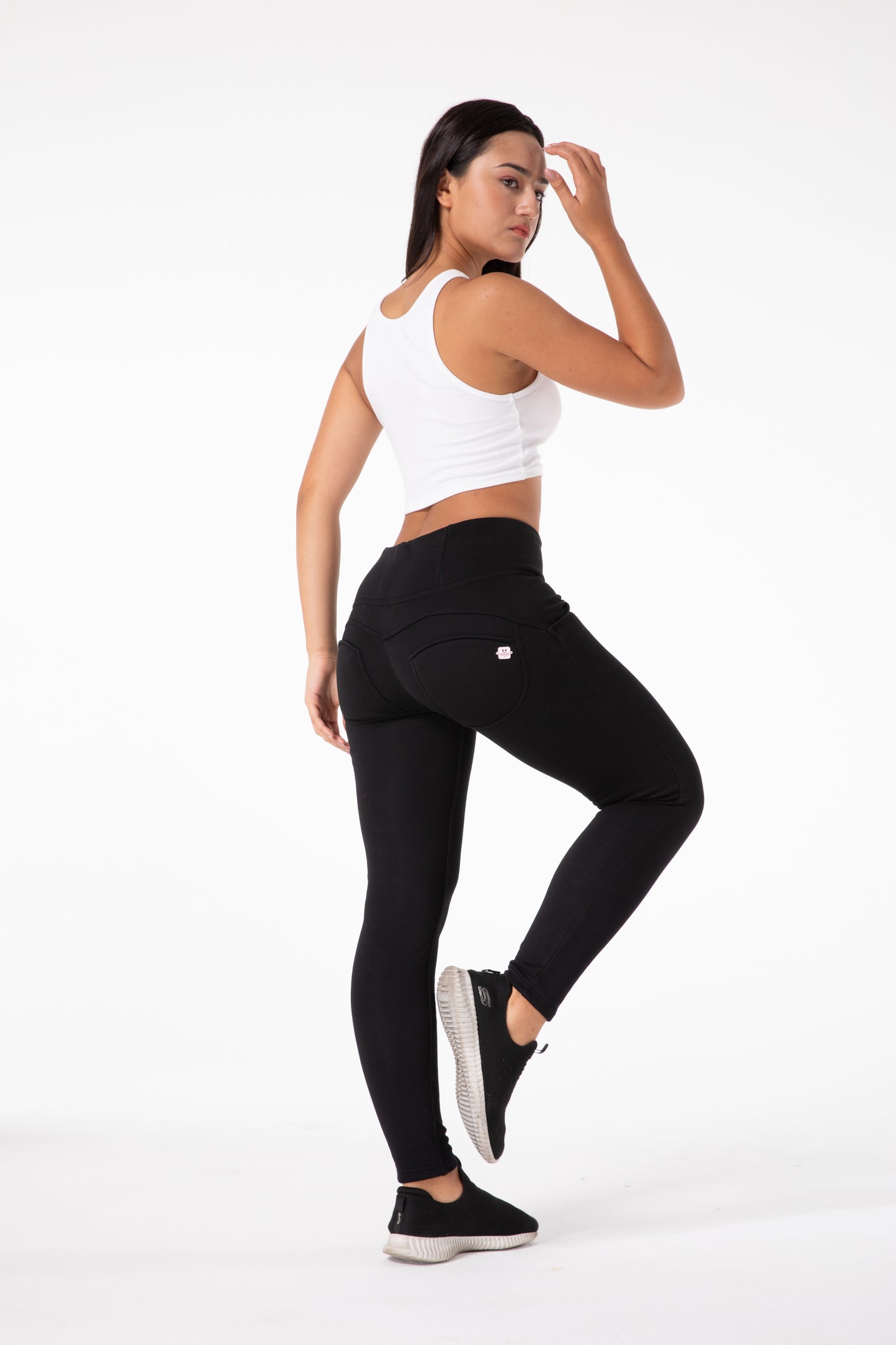 Shascullfites Melody Black Thermal Leggings Butt Lifting  Winter Pants Fur Inside Women Pants