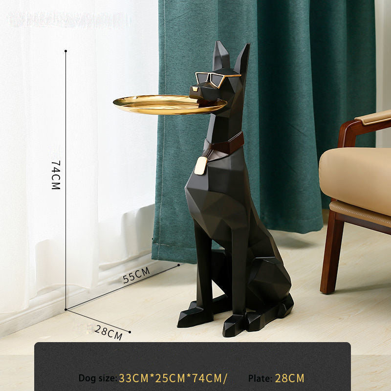 Creative Large Floor Dog Ornaments Nordic