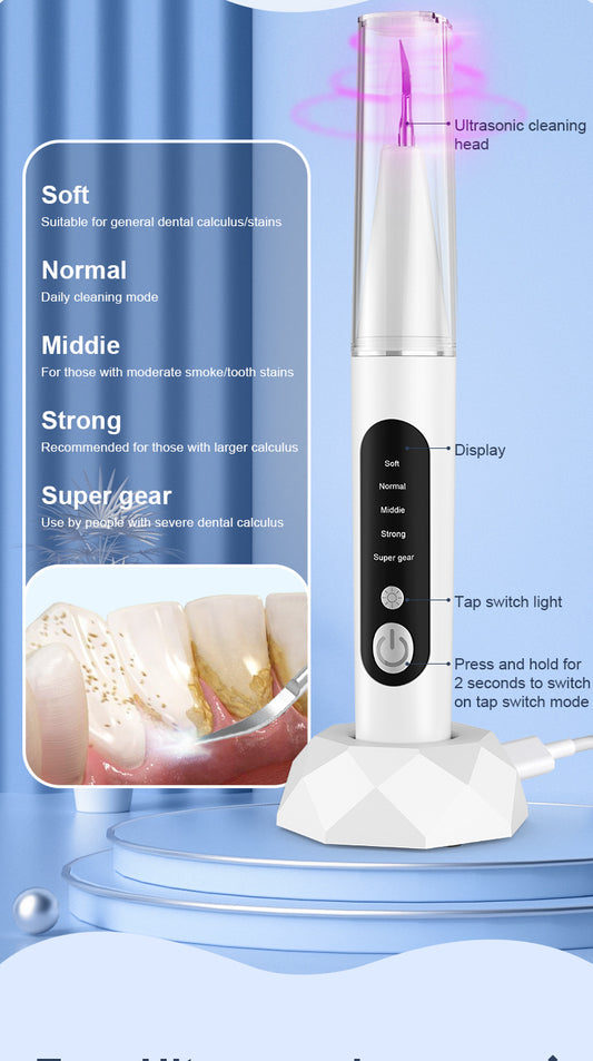 Visual Ultrasonic Tooth Cleaning Device Convenient Household Tooth Flushing Device To Remove Calculus And Beauty Tooth Cleaning Device