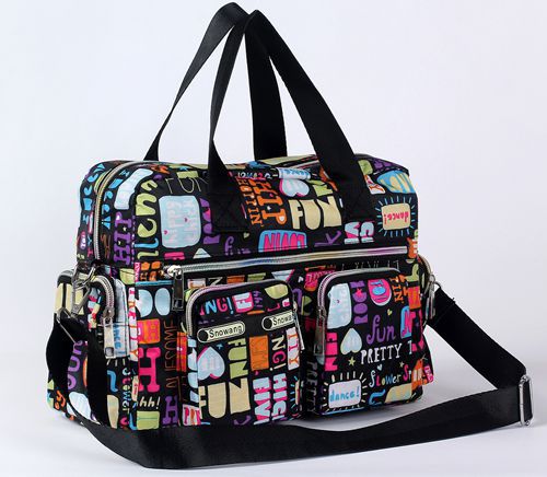 Women's  Flower Cloth Waterproof Portable Shoulder Messenger Bag