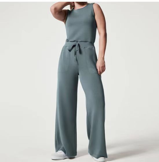 Air essential jumpsuit spandex cotton-spancer silky feel