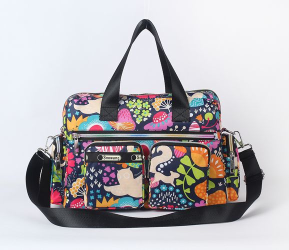 Women's  Flower Cloth Waterproof Portable Shoulder Messenger Bag