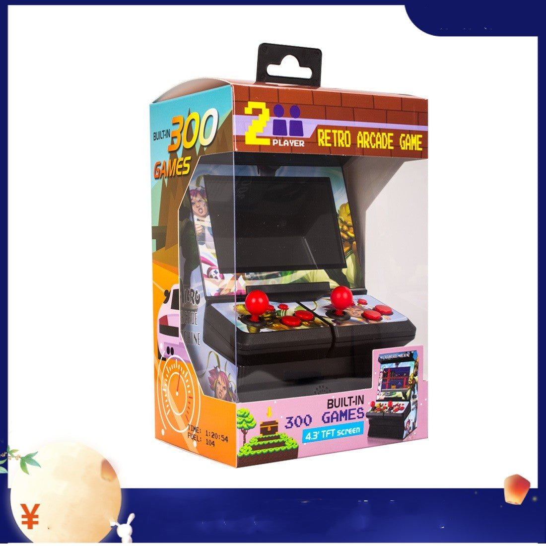 Mini Double Game Arcade Double Wireless