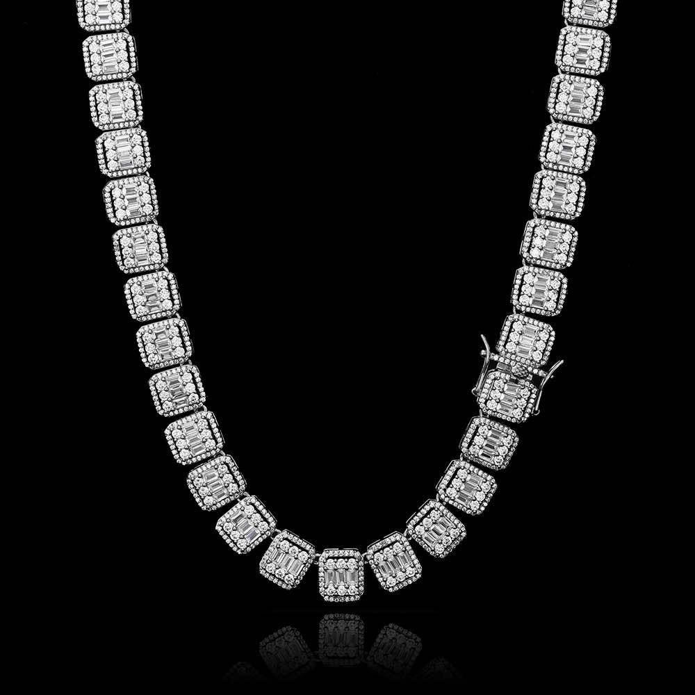 Necklace 13mm Exotic Baguette Ice CZ Iced Out Chain