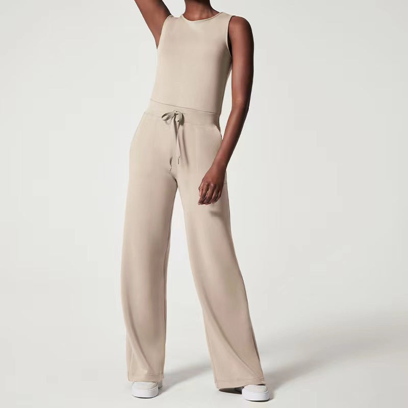 Air essential jumpsuit spandex cotton-spancer silky feel