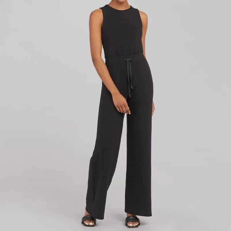 Air essential jumpsuit spandex cotton-spancer silky feel