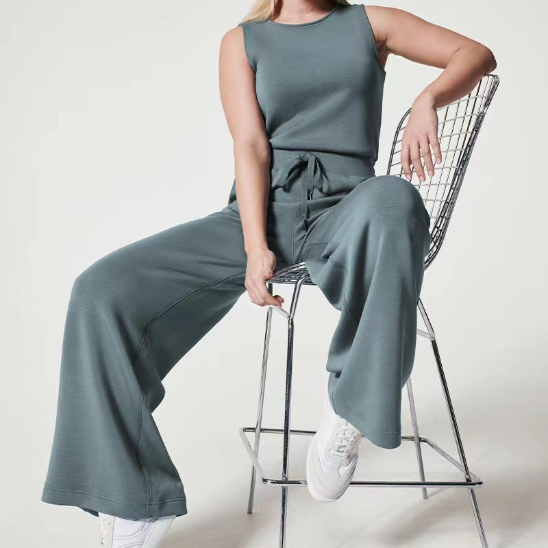 Air essential jumpsuit spandex cotton-spancer silky feel