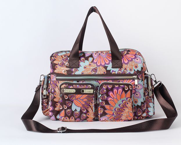 Women's  Flower Cloth Waterproof Portable Shoulder Messenger Bag