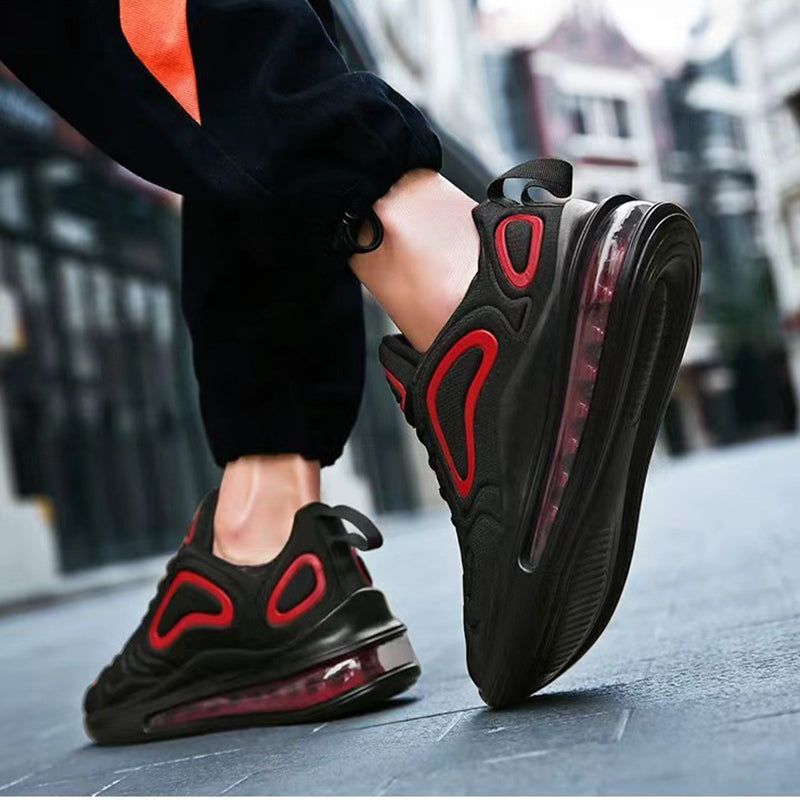 Air Cushion Black Shoes Men Outdoor Breathable  Lace-up Sneakers Running air max 720 styles