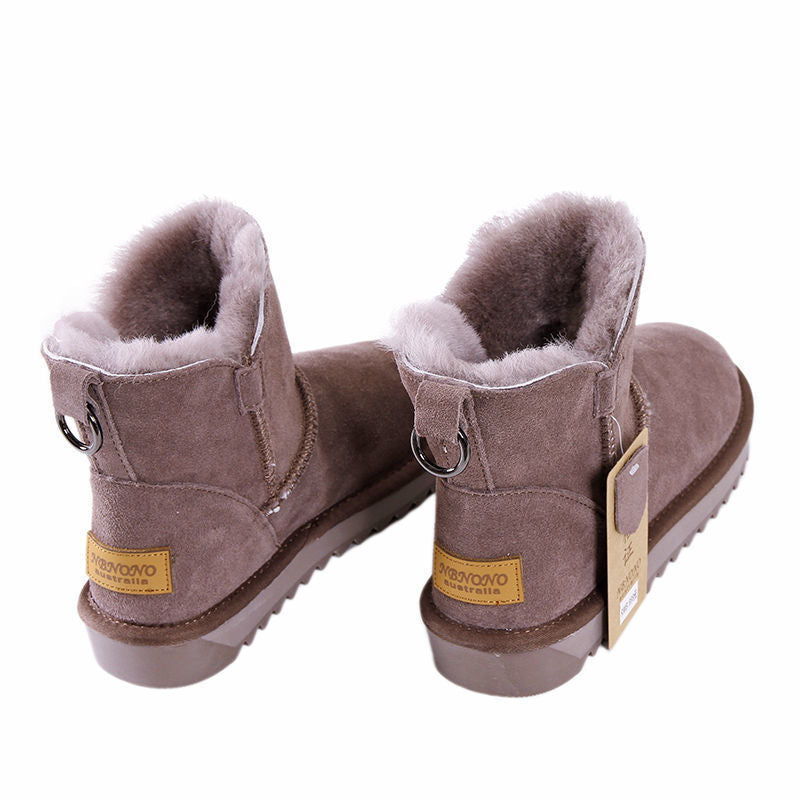 Plush Thickened Warmth And Non-slip Fur Cotton Shoes