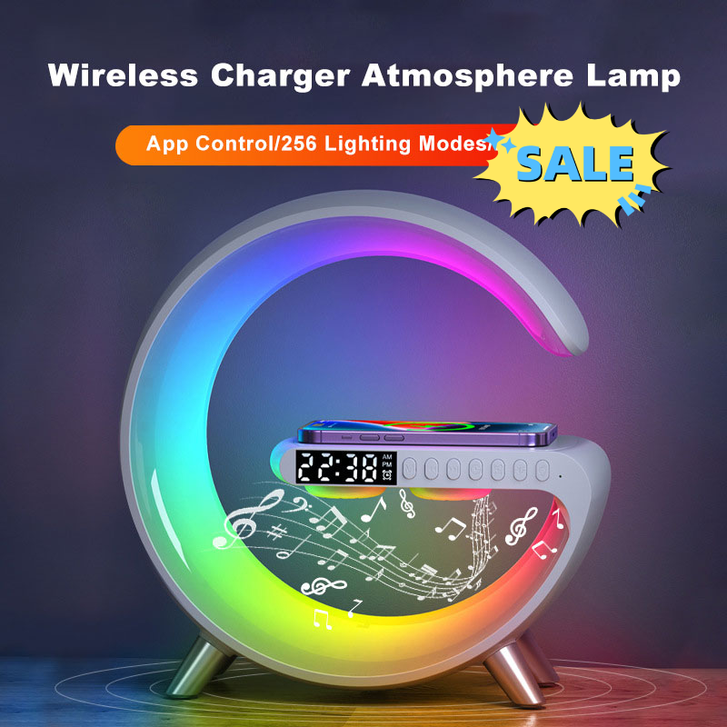 MOONCAVE LIGHT WIRELESS CHARGER AND SPEAKER WITH CLOCK