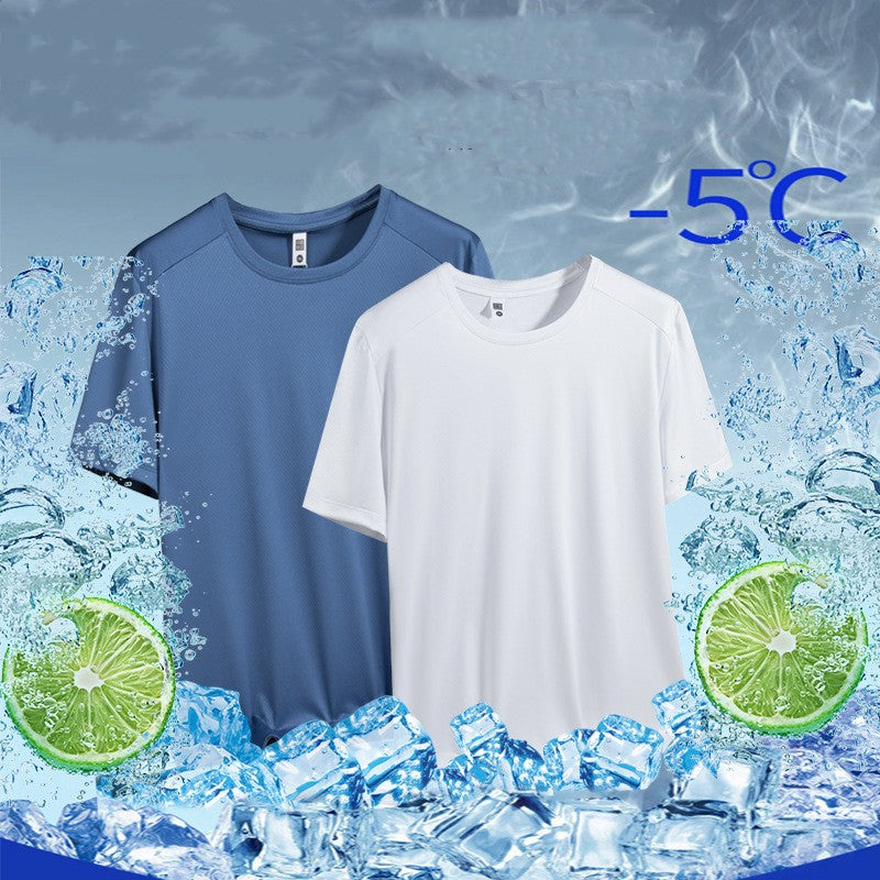 Ice Silk Mosquito Prevention T-shirt Men's Summer