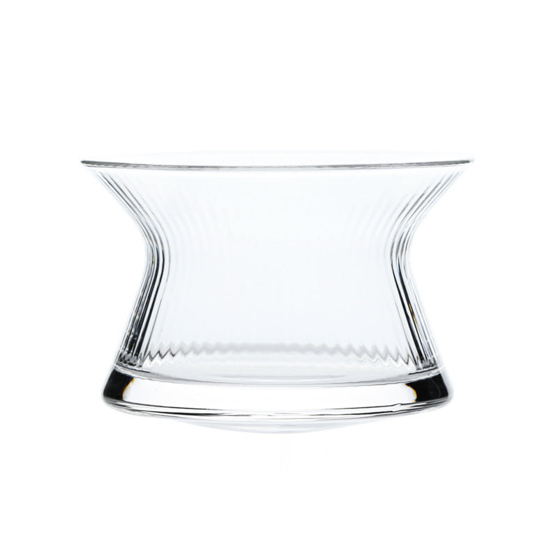 Edo Kiriko spin Glass Rotating Spirits Cup Tumbler Japanese cristal