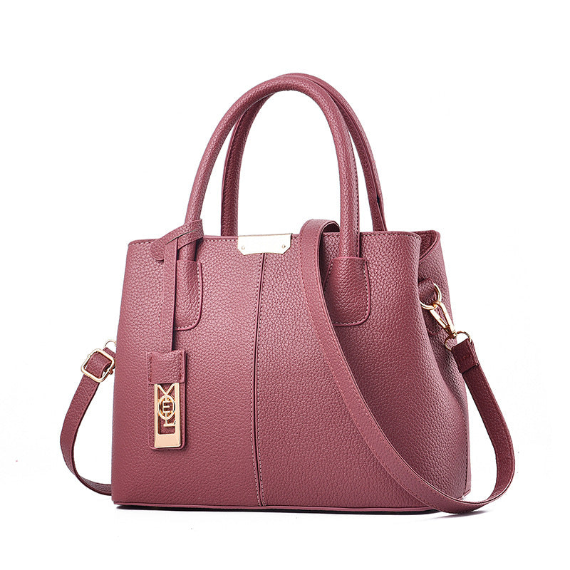 Handbag Middle-Aged Mother Bag Fashion Big Bag Shoulder Bag Messenger Bag Ladies All-Match Bag