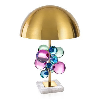 Minimalist Domed Shaped Metal Reading Light Single Light Desk Lamp in Gold