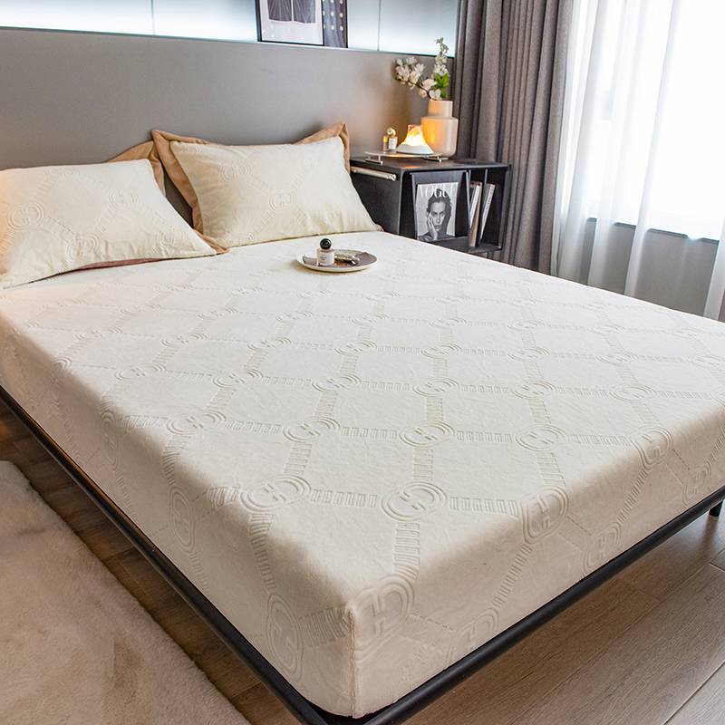 High Weight Milk Velvet Jacquard Bed Sheet