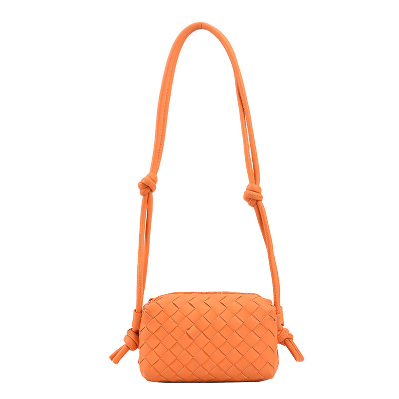 Woven Small Square Bag Retro Candy Color