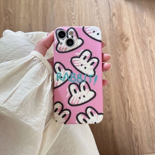 Lovely Graffiti Liquid Silicone Phone Case