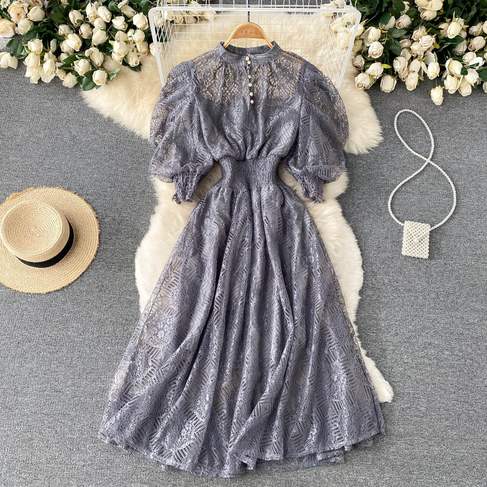 Vintage Elegant Lace Dress Girl